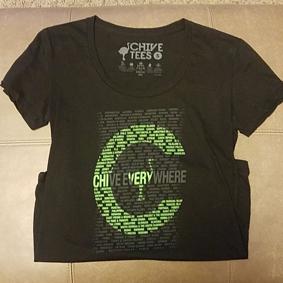 Chive Tops - Women's Black Chive Everywhere tshirt Chive Tops - Women's Black Chive Everywhere tshirt